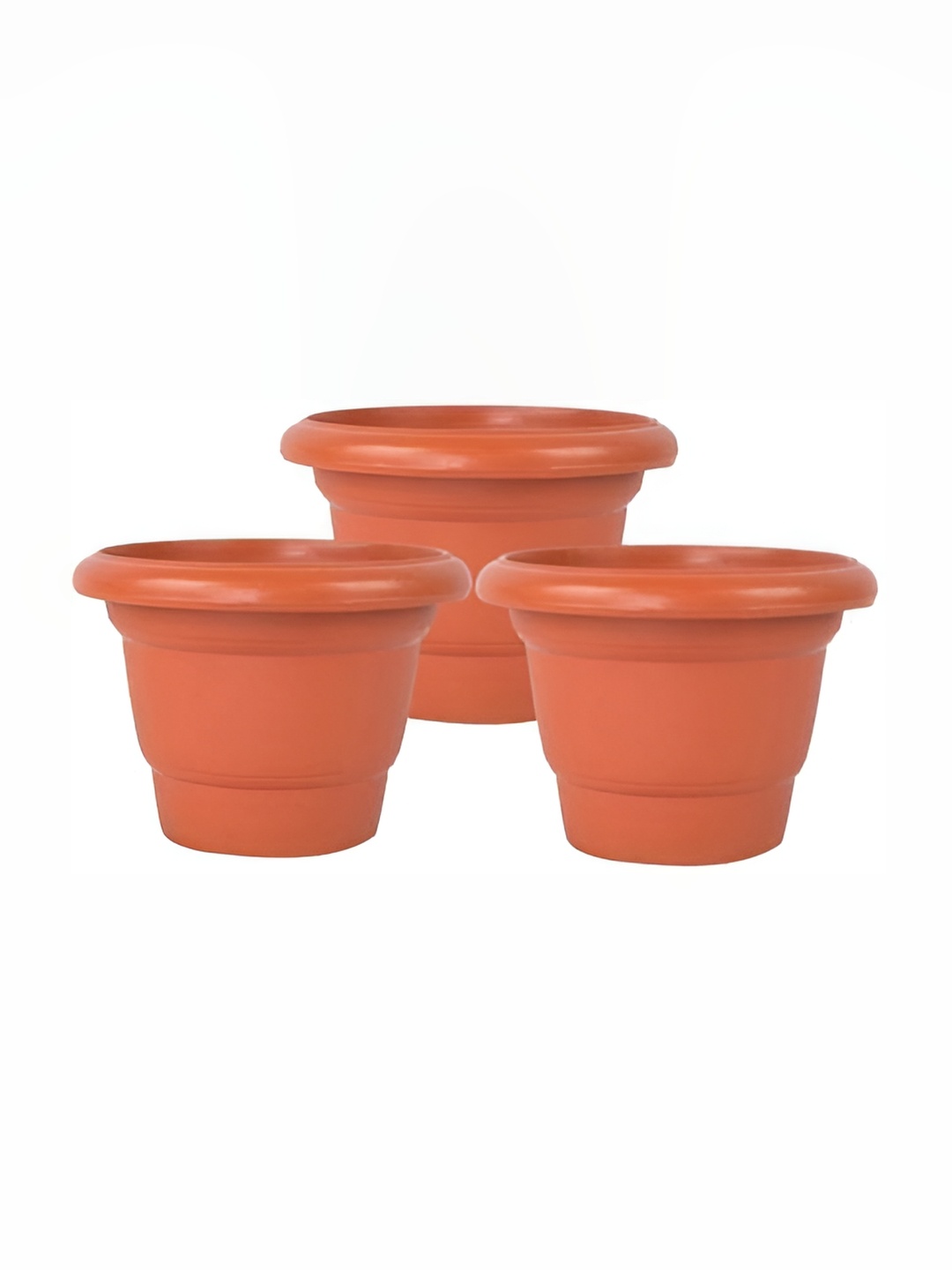 

AGAMI Ramanuj Brown 3 Pieces Round Planters