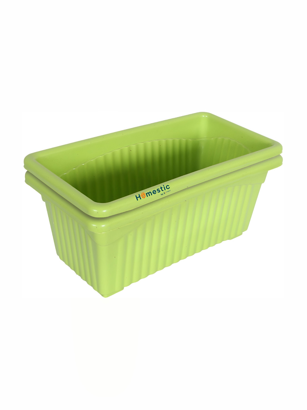 

AGAMI Green 2 Pieces Textured Planters