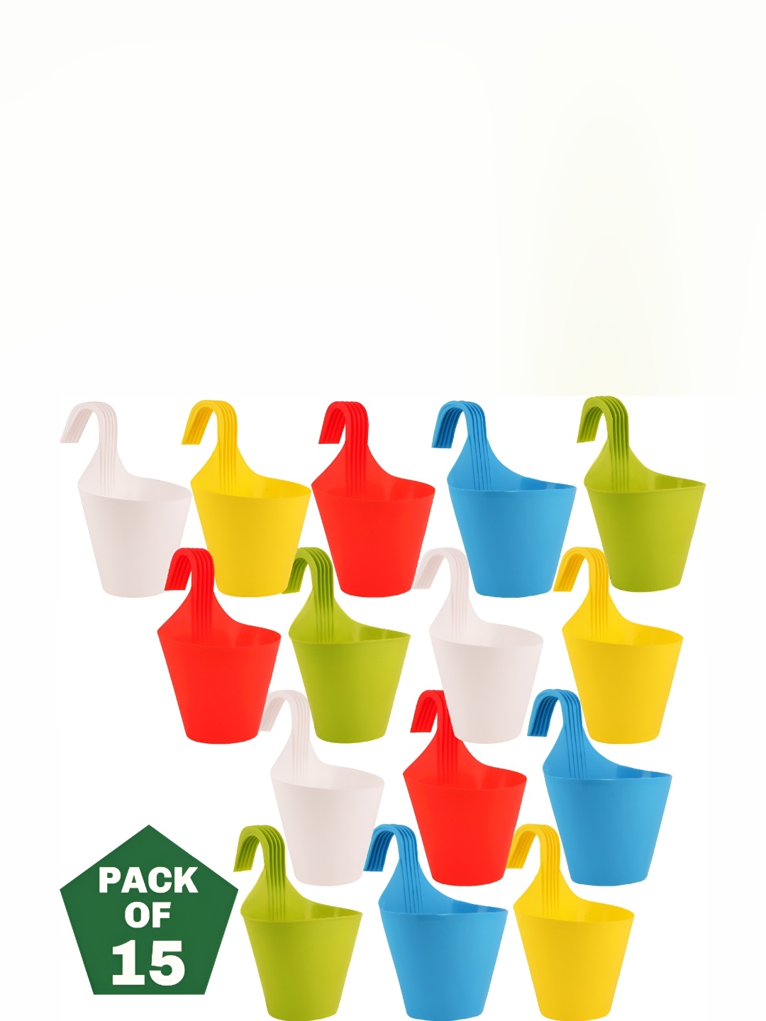 

AGAMI Leafy Tales Green & Blue 15 Pieces Planters