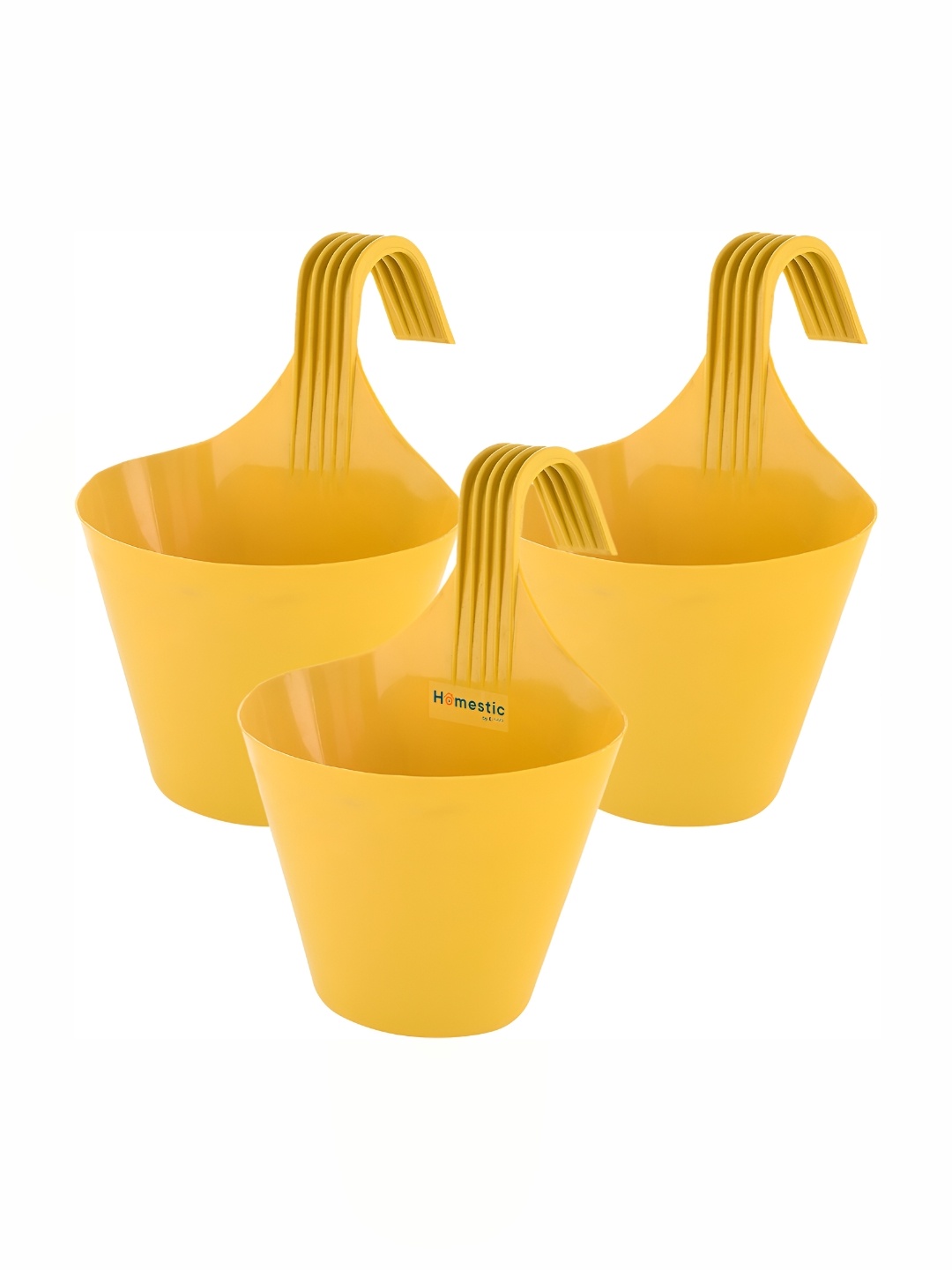 

AGAMI Homestic Yellow 3 Pieces Hook Hanging Planters