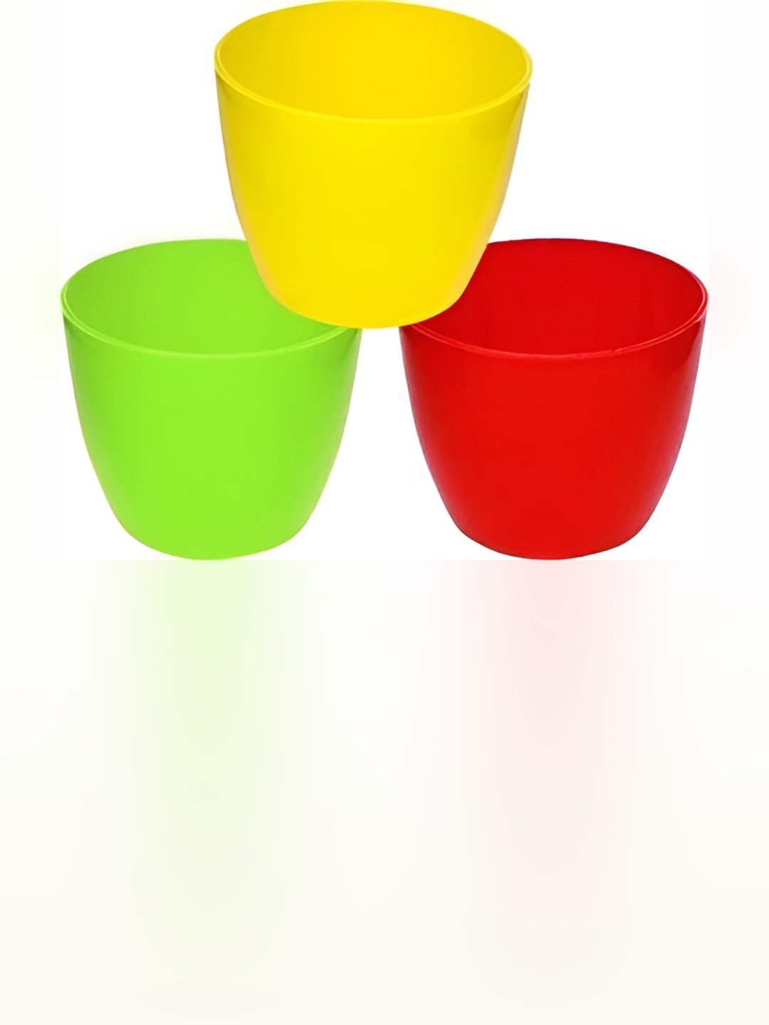 

AGAMI Viraj Sanchi Green & Yellow 3 Pieces Round Planters