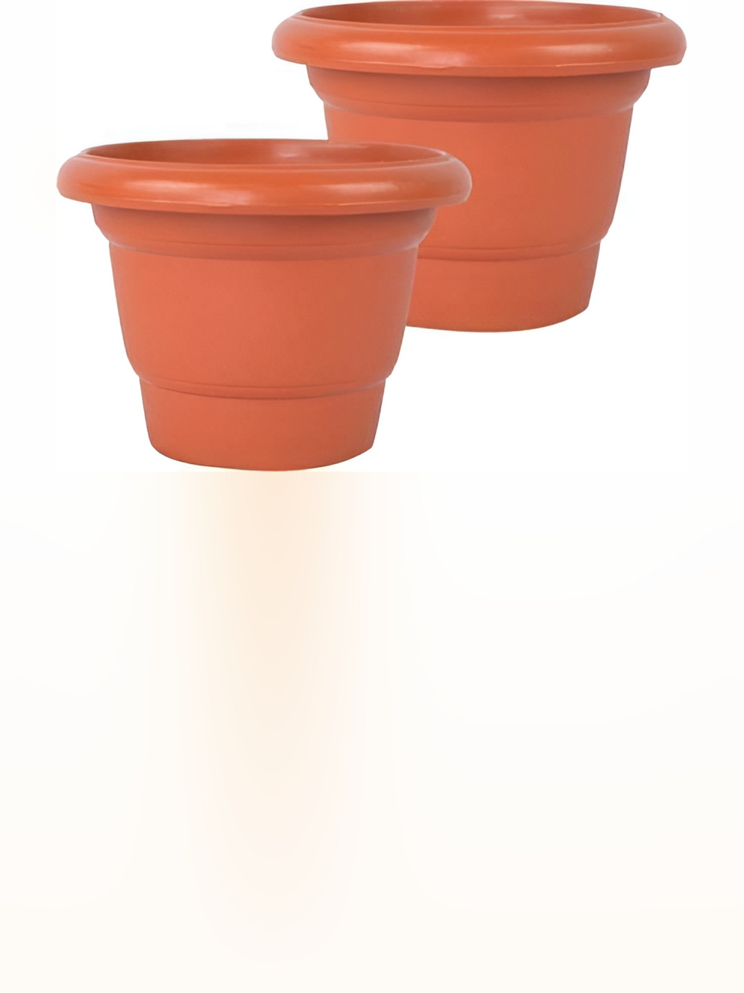 

AGAMI Brown 2 Pieces Textured Planters