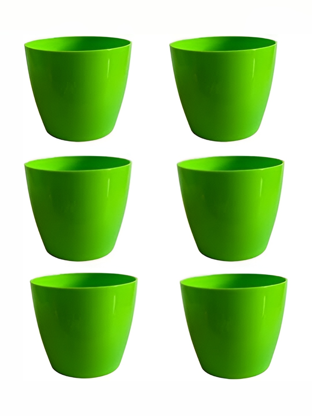 

AGAMI VirajSanchi Green 6 Pieces Plant Containers