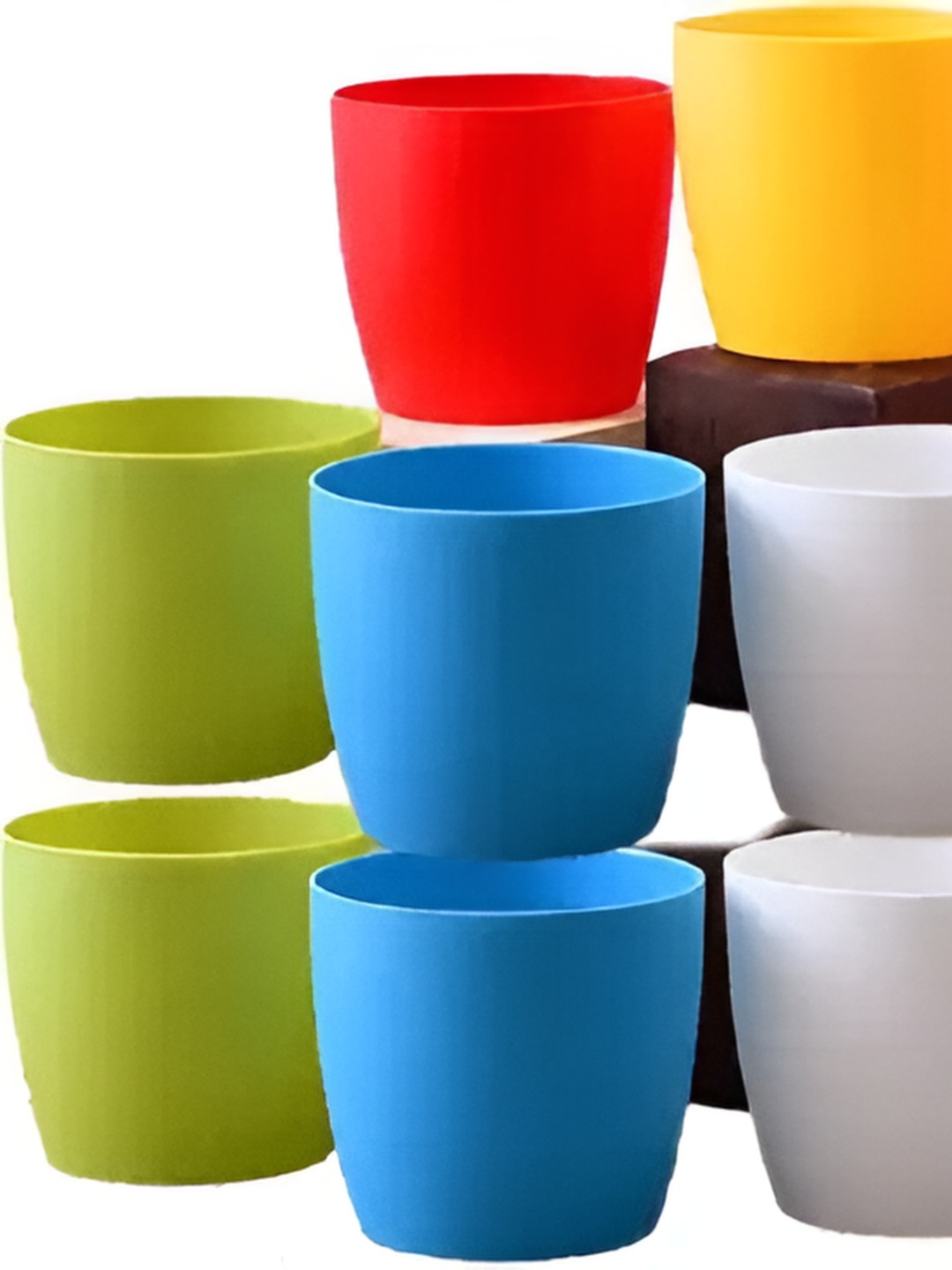 

AGAMI Tippity White & Red 10 Pieces Planters