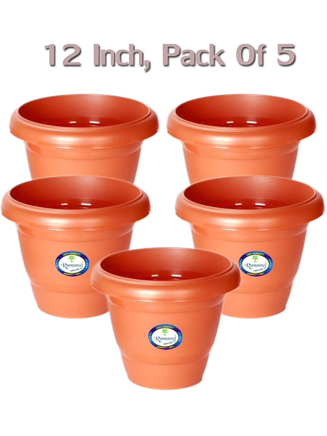 

AGAMI Ramanuj Brown 5 Pieces Planters