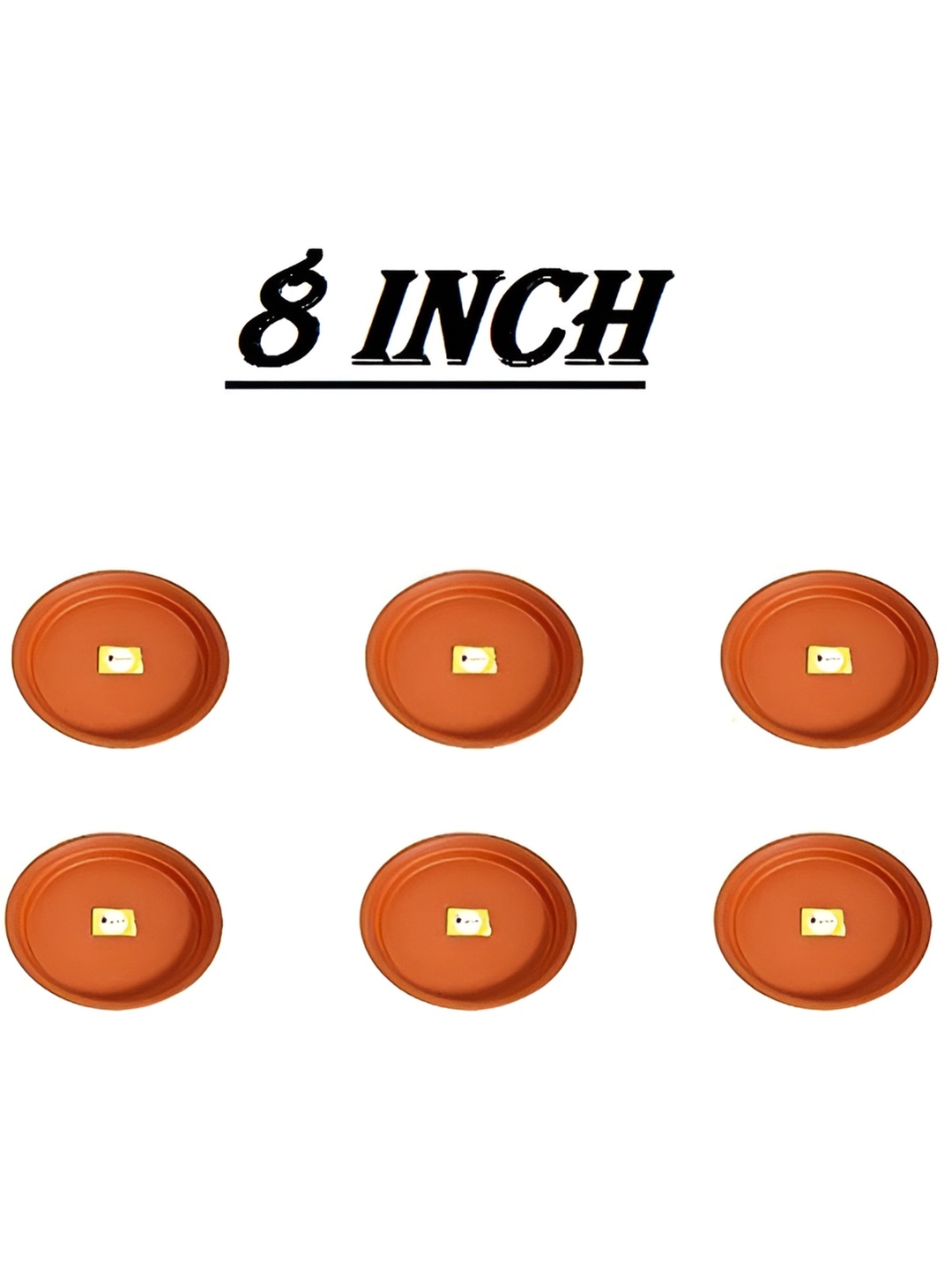 

AGAMI Spylark 6-Pcs Brown Round Shape Bottom Base Plate Tray