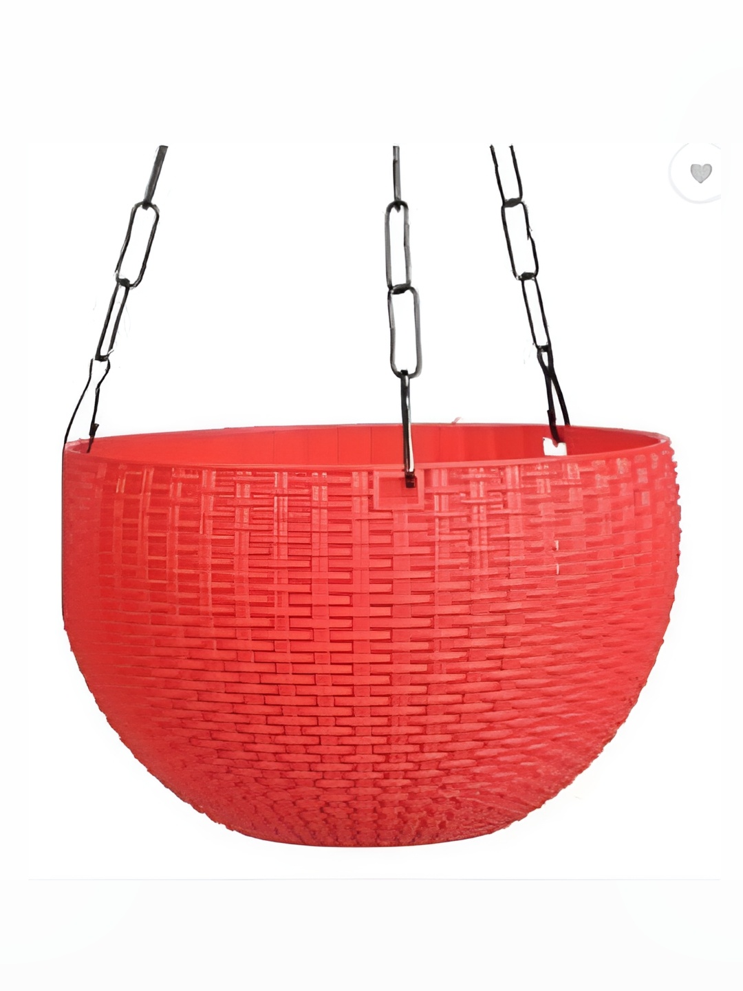 

AGAMI Leafy Tales Red Textured Hanging Planter