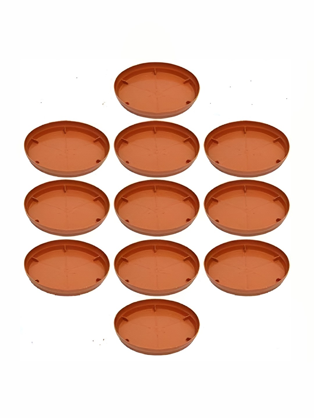 

AGAMI 11 Pieces Brown Pot Plant Saucer
