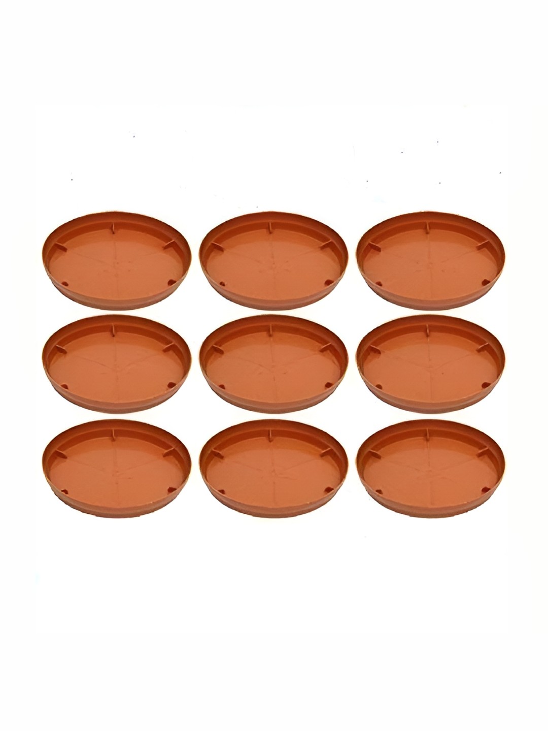 

AGAMI Besttrader Brown 9 Pieces Plant Saucer Base