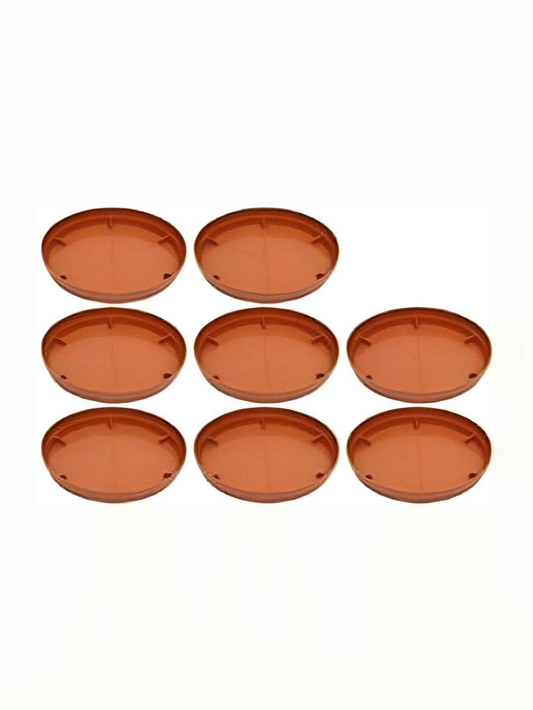 

AGAMI Virajsanchi Brown 8 Pieces Textured Planter Trays