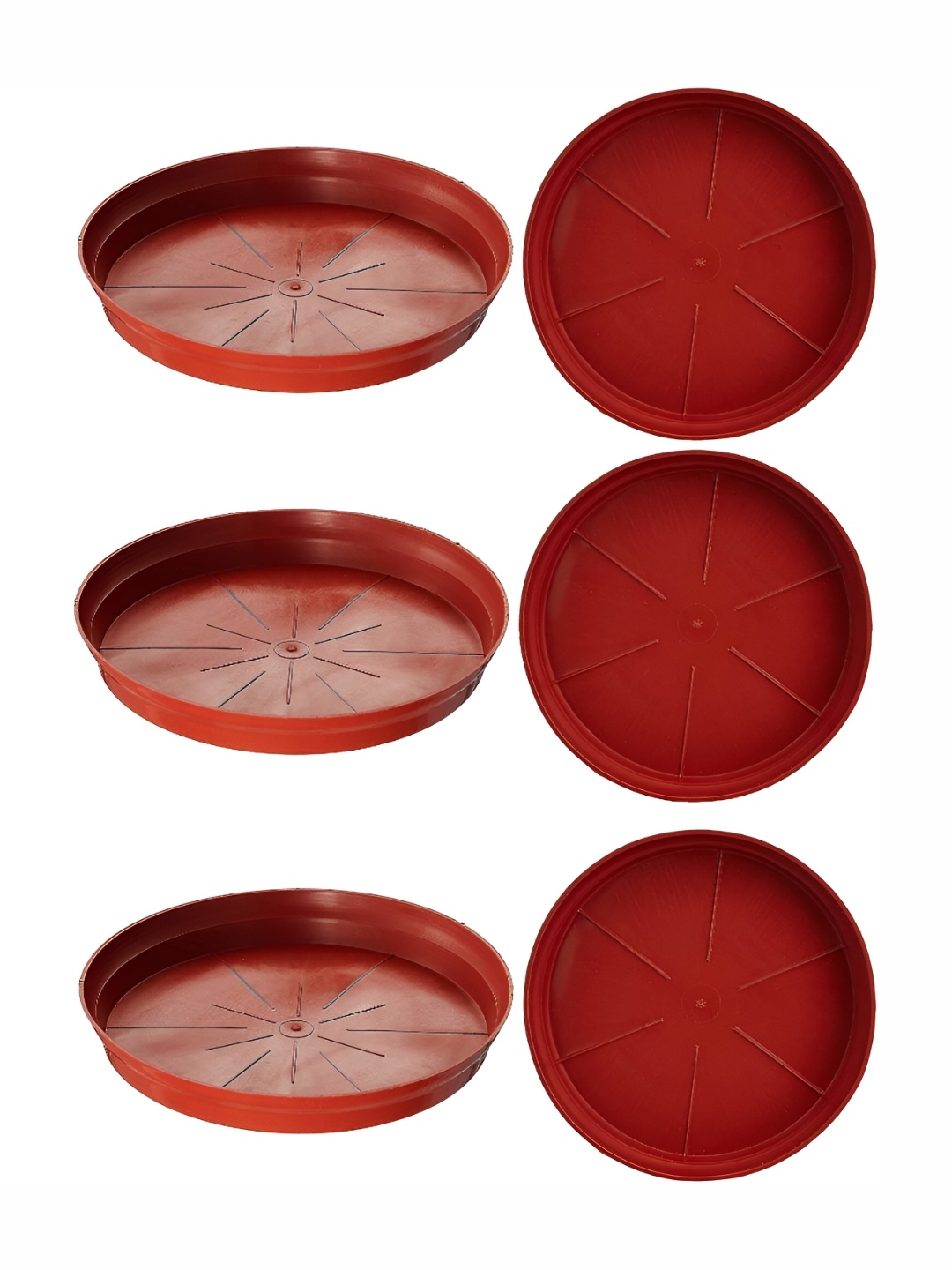 

AGAMI BFCF Brown 6 Pieces Plant Saucer Base