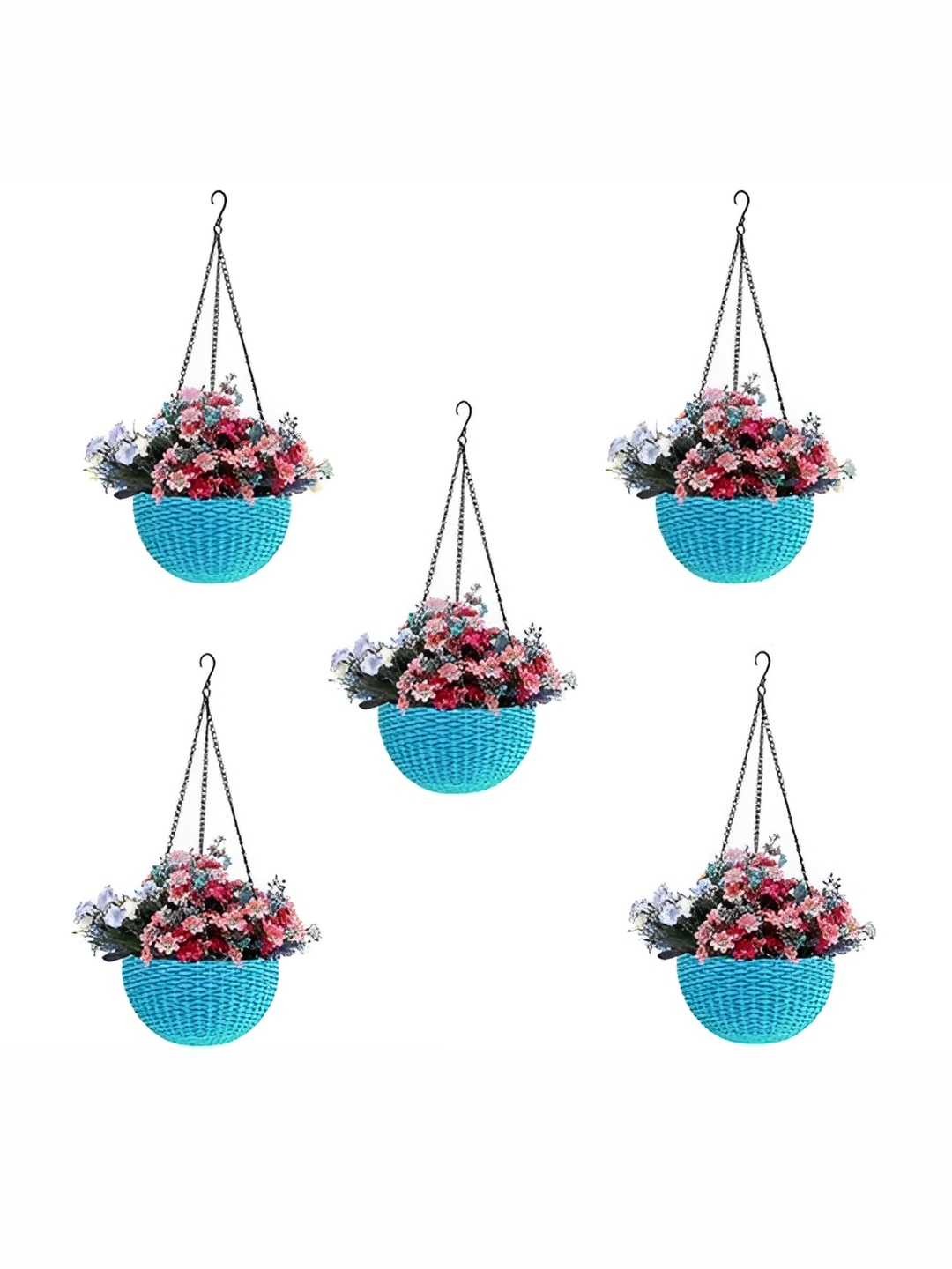 

AGAMI HNB 5-Pcs Blue Hanging Planters
