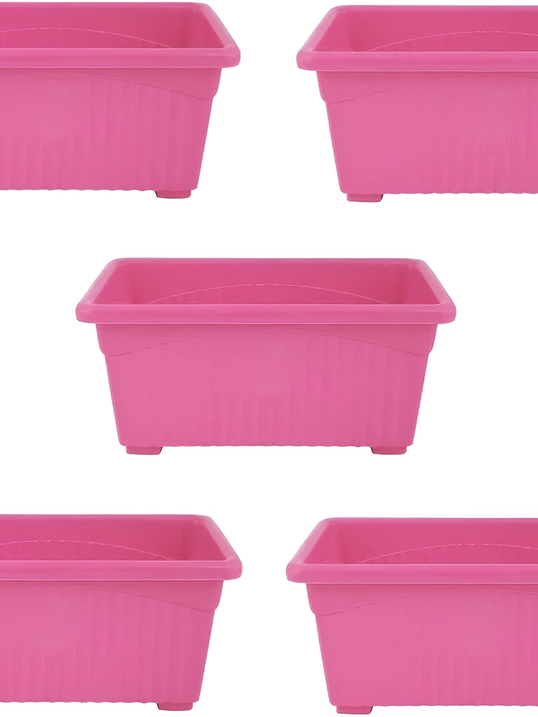 

AGAMI RR sah Pink 5 Pieces Rectangular Planters