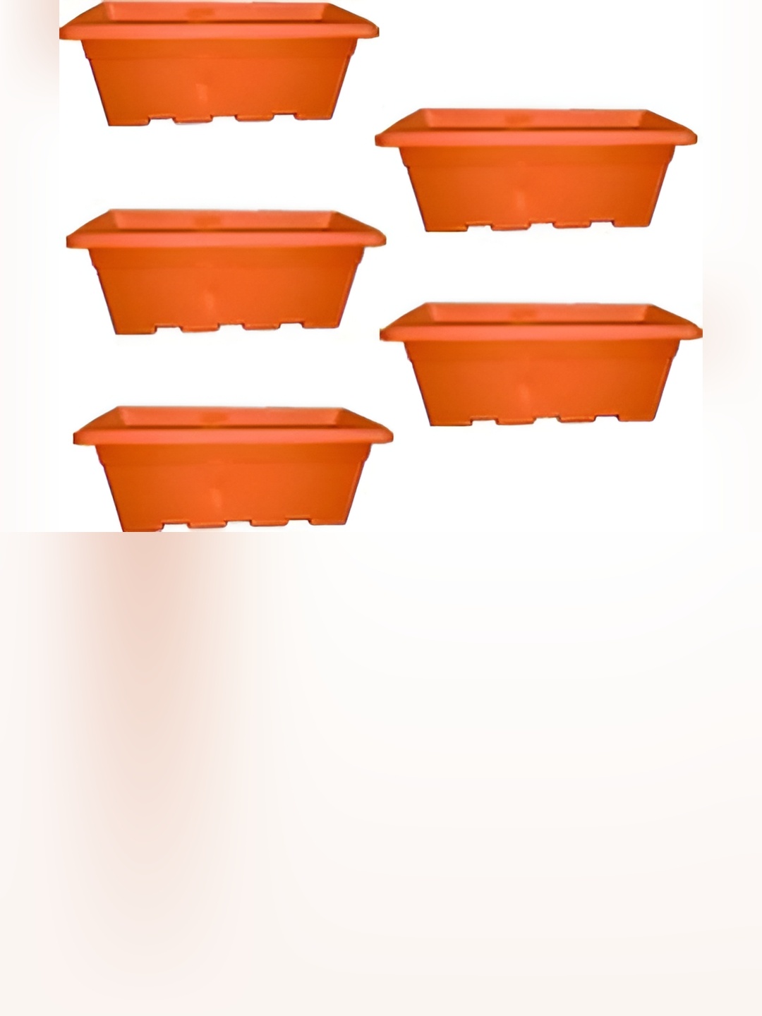 

AGAMI Ramanuj Brown 5 Pieces Textured Planters