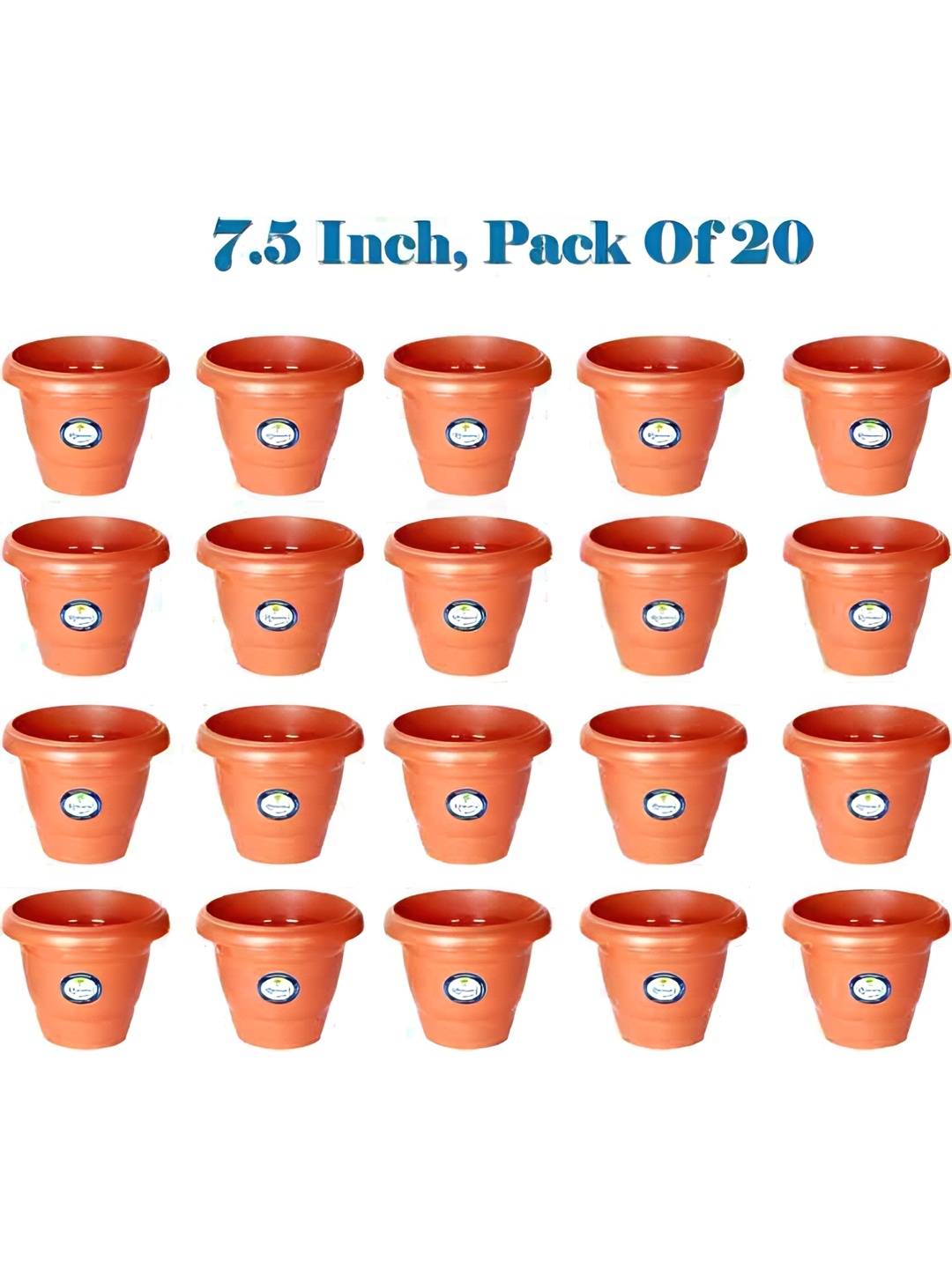 

AGAMI Ramanuj 20-Pcs Brown Round Planters