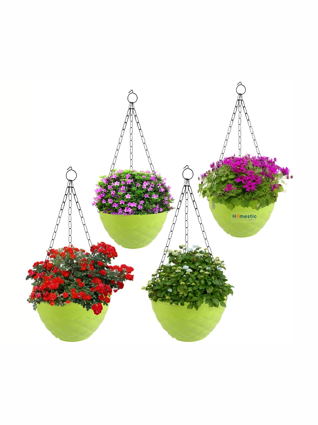 

AGAMI 4-Pcs Green Hanging Planters