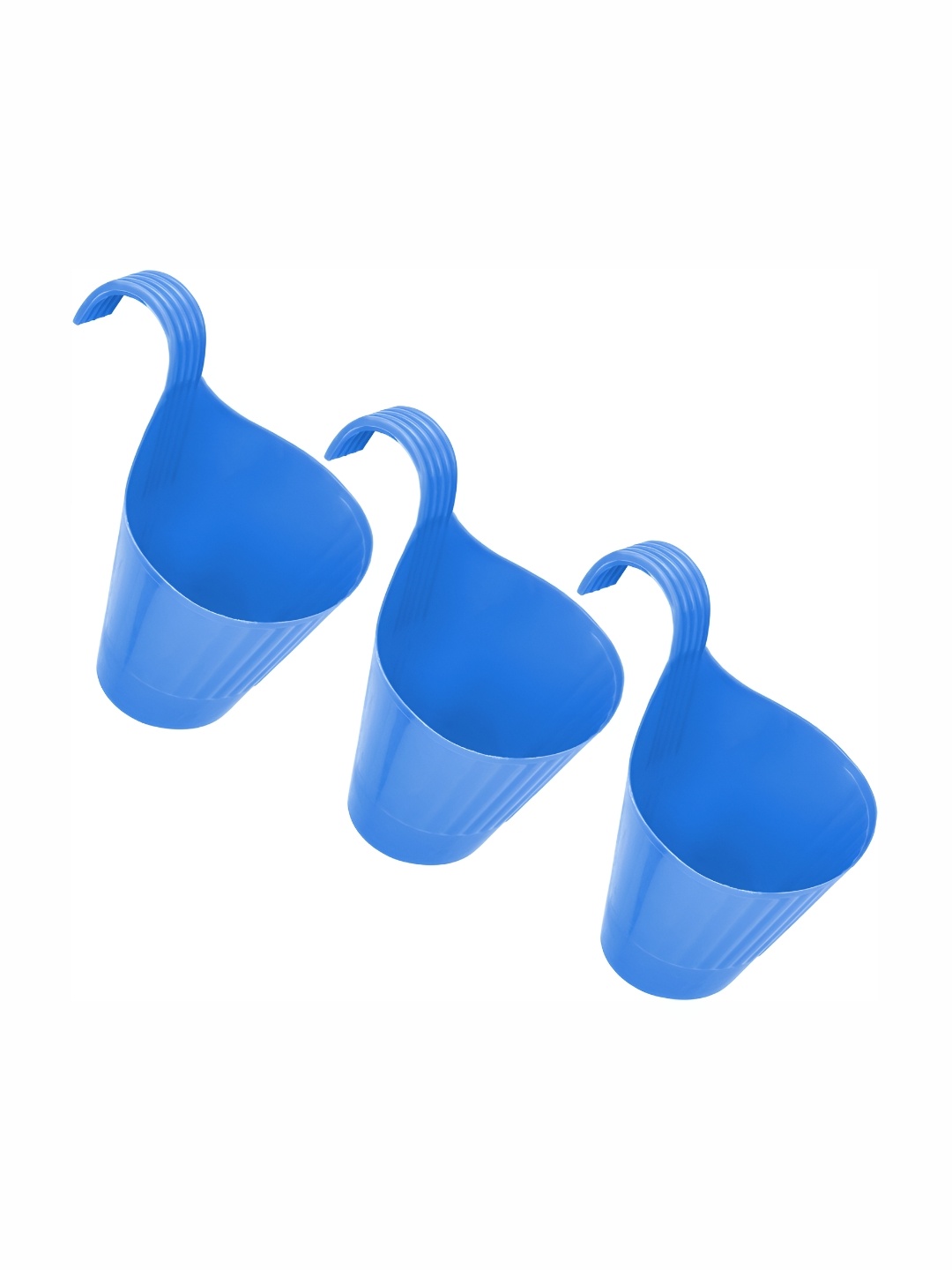 

AGAMI 3-Pcs Blue Hooked Hanging Planters