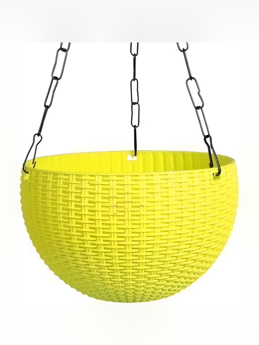 

AGAMI Yellow Textured Hanging Planter
