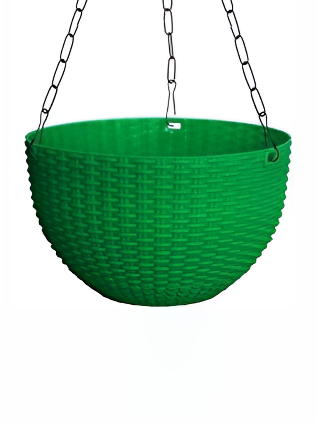 

AGAMI 3-Pcs Green Woven Design Hanging Planters