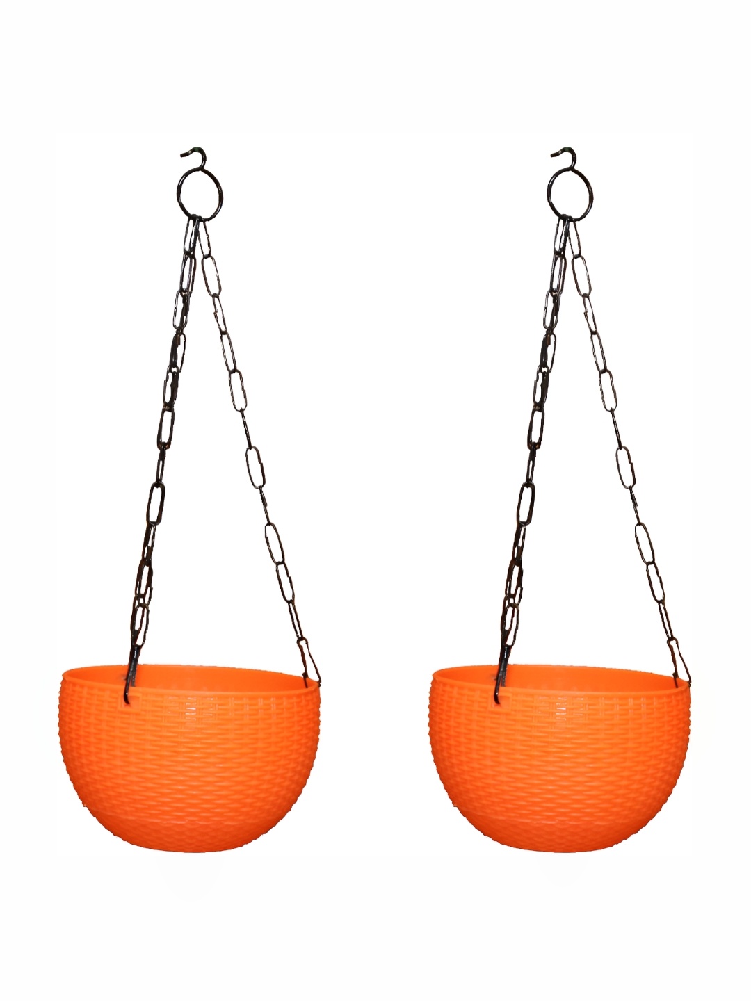 

AGAMI Orange 2Pcs Textured Basket TFH Planters