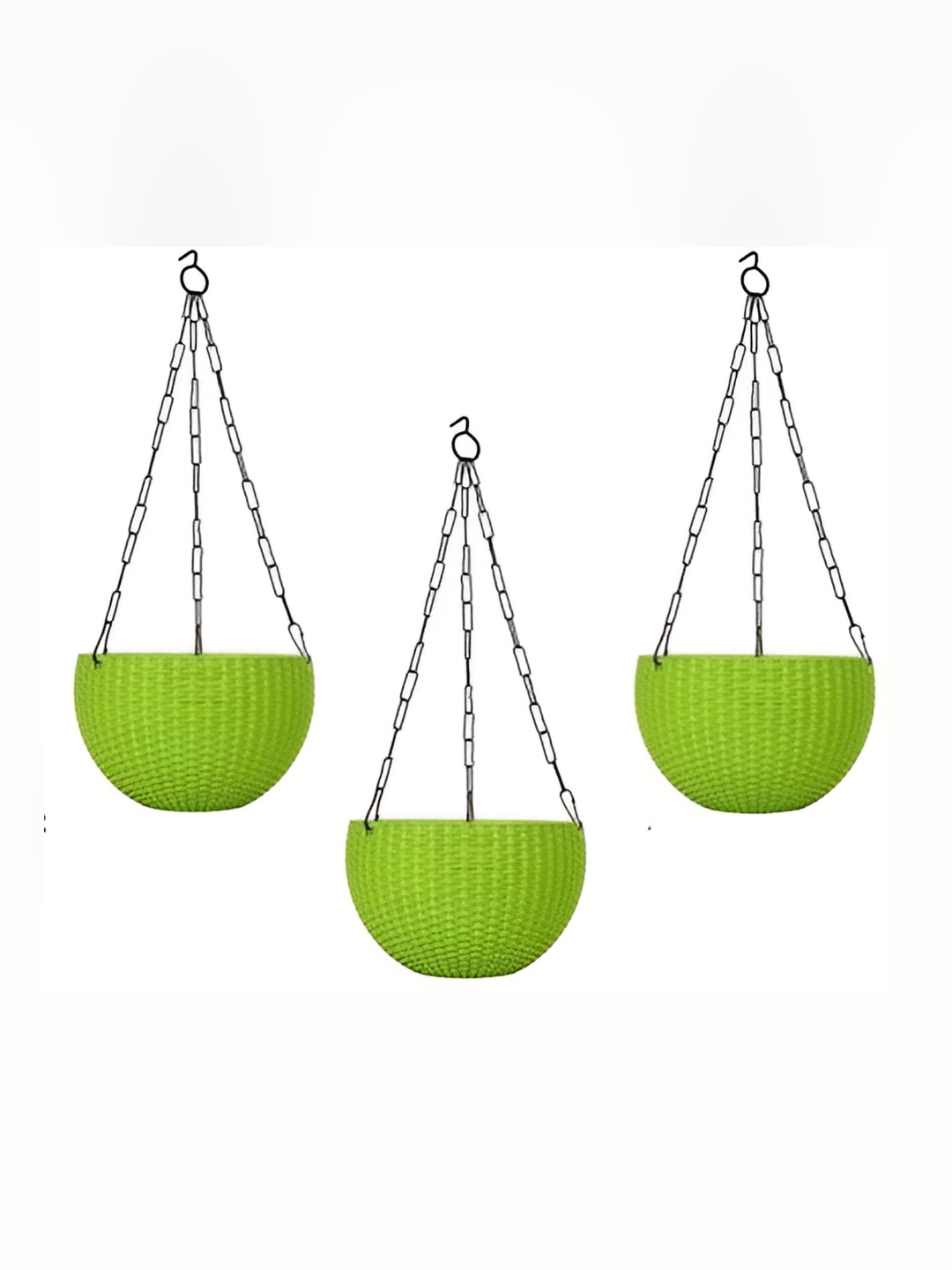 

AGAMI Green 3Pcs Textured Morningvale Basket Planters