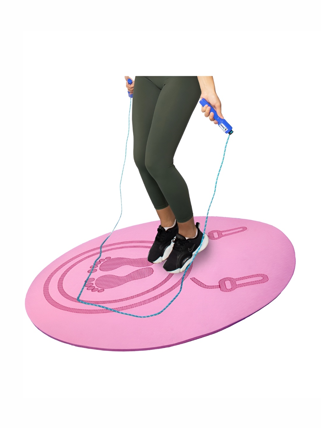 

Cortina Pink Printed Anti-Skid Skipping Yoga Mat