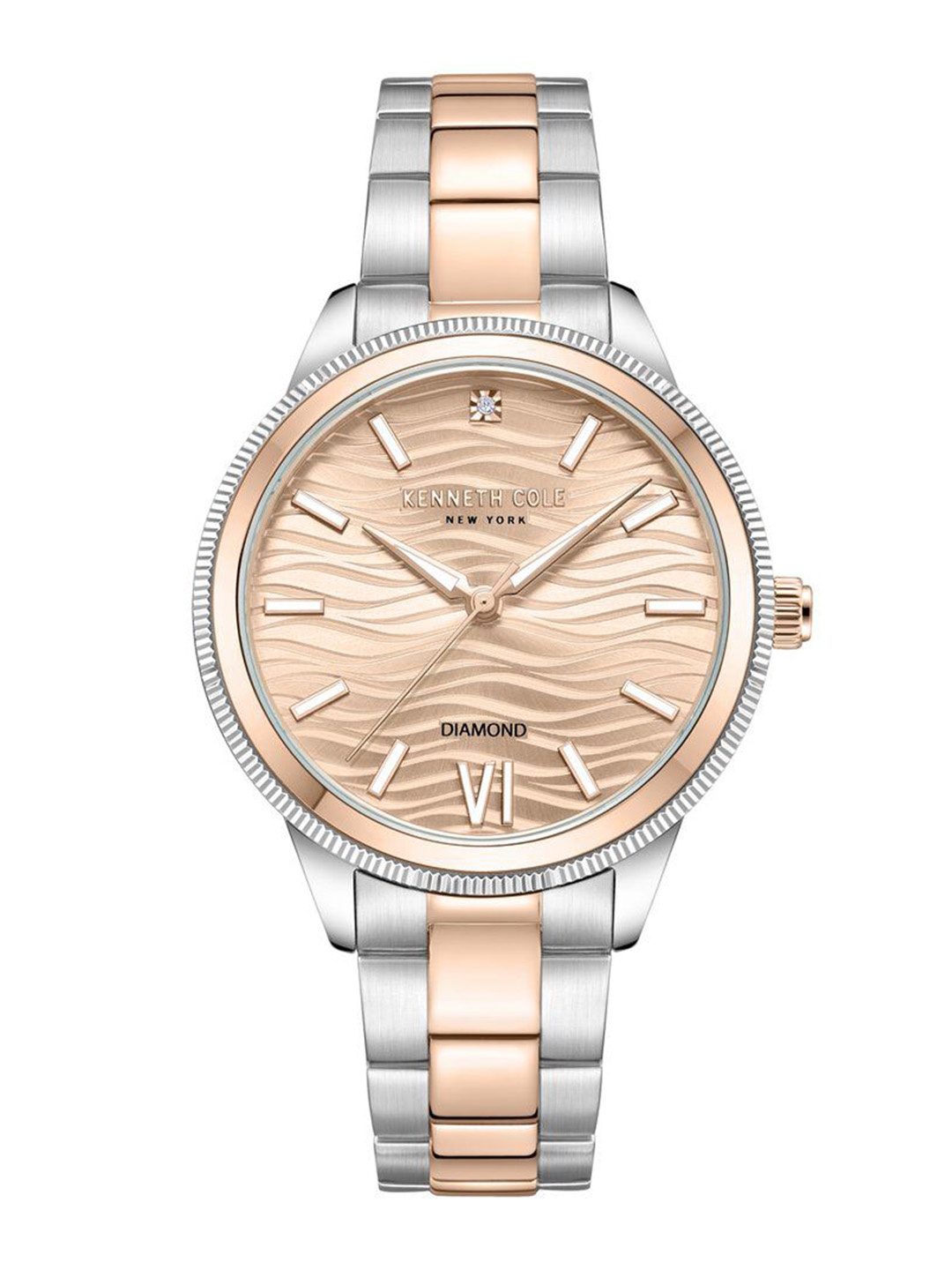

Titan Women Patterned Dial & Stainless Steel Straps Analogue Watch KCWLG0017704LD, Rose gold