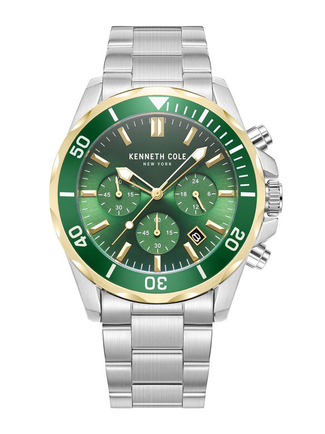 

Titan Men Textured Dial & Bracelet Style Straps Analogue Chronograph Watch KCWGI0027102MN, Green