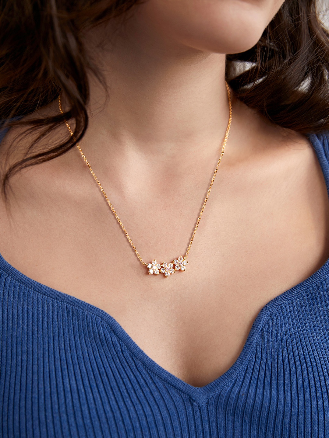 

MINUTIAE Gold-Plated Crystals Mangalsutra