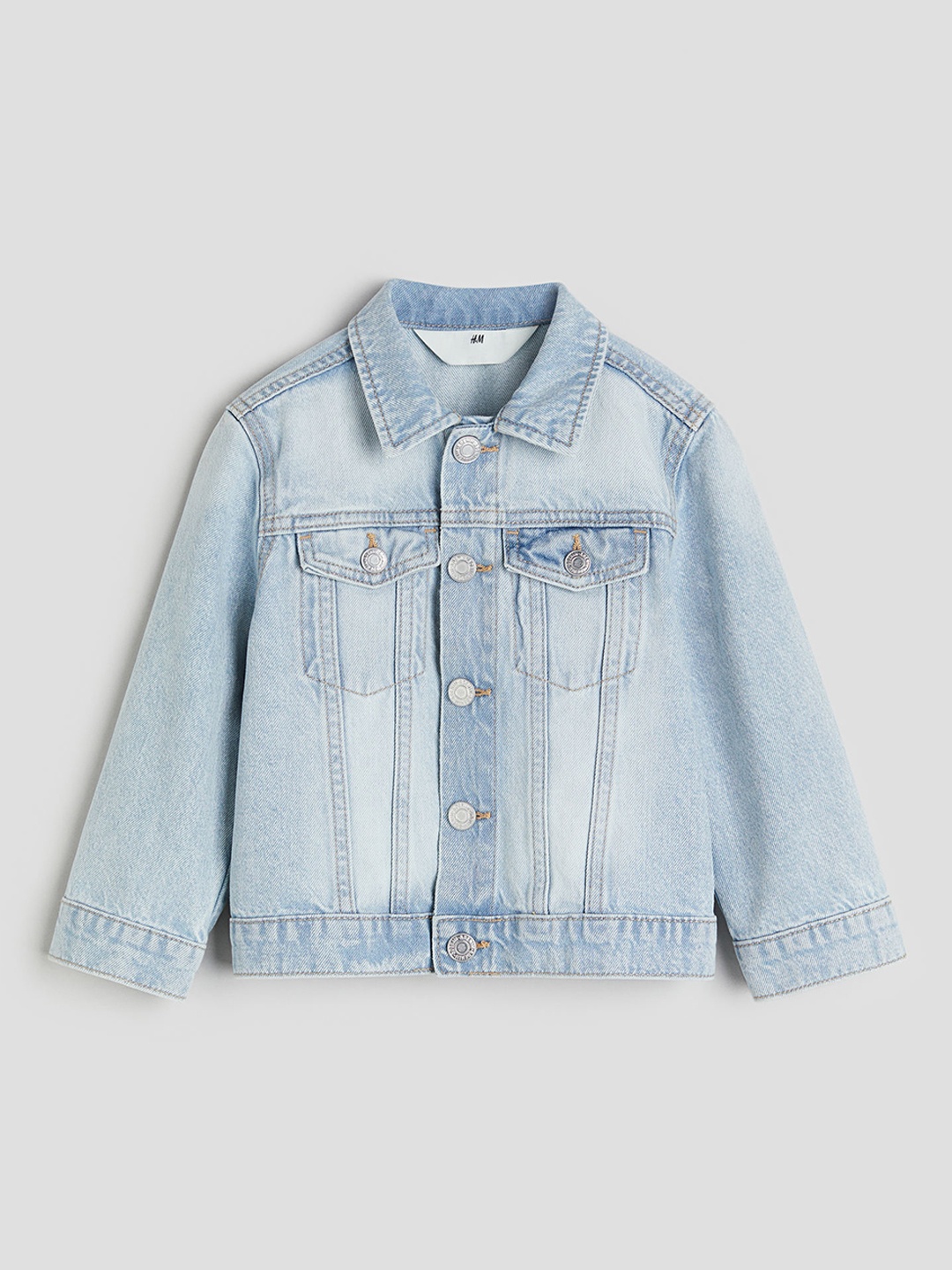

H&M Girls Pure Cotton Denim Jacket, Blue