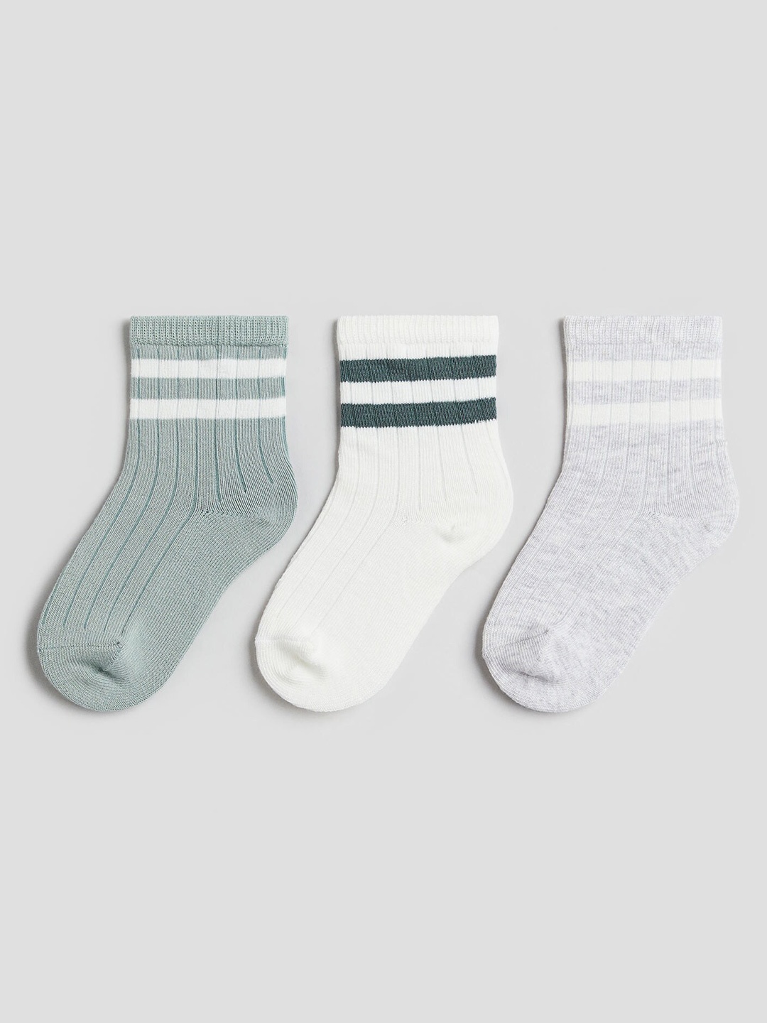 

H&M Boys 3-Pack Socks, Green