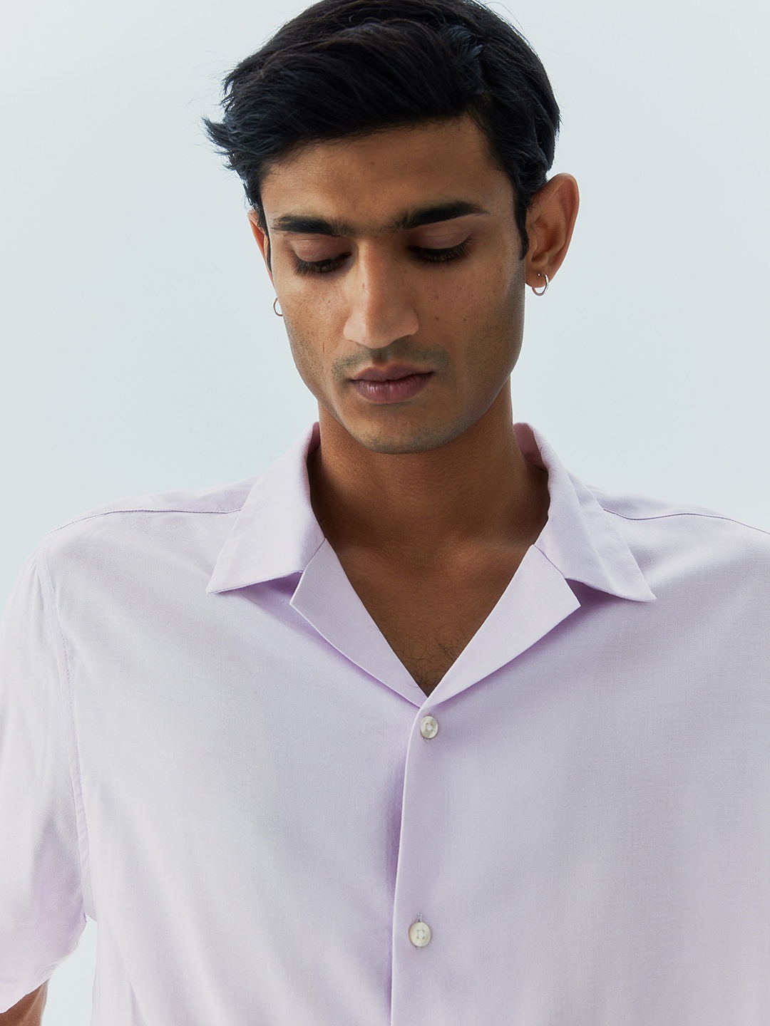 

H&M Patterned Resort Shirt, Purple