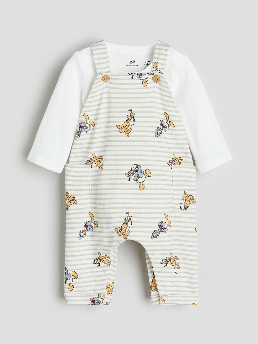 

H&M Infants Boys 2-Piece Cotton Set, White