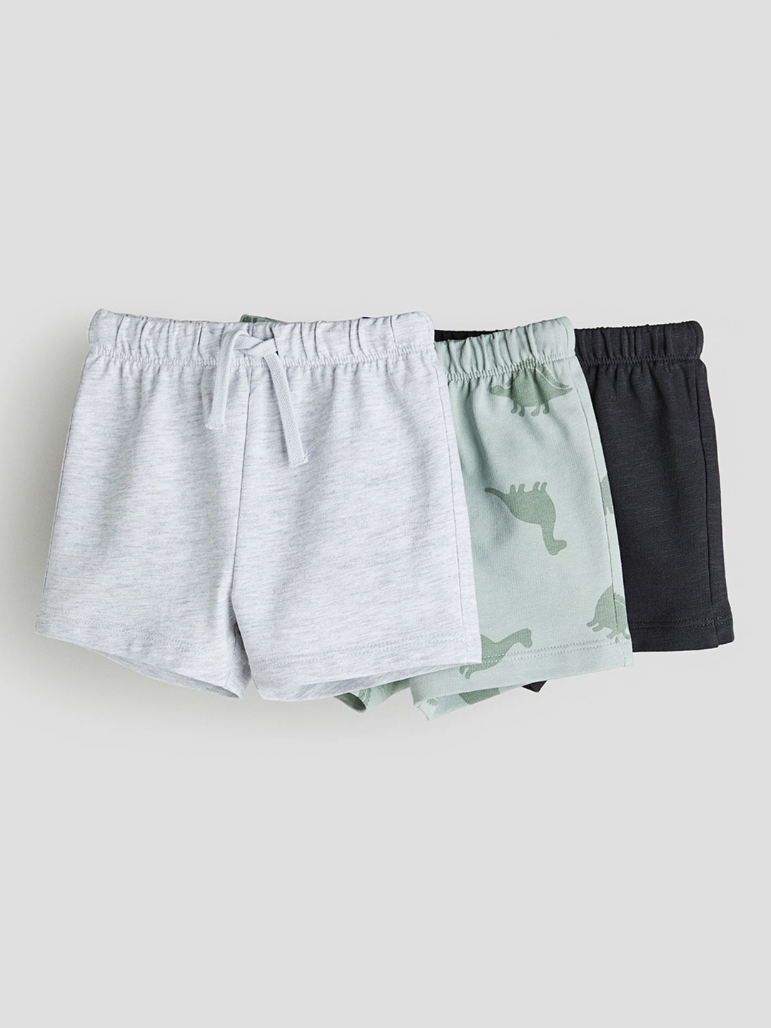 

H&M Boys 3-Pack Sweatshirt Shorts, Green