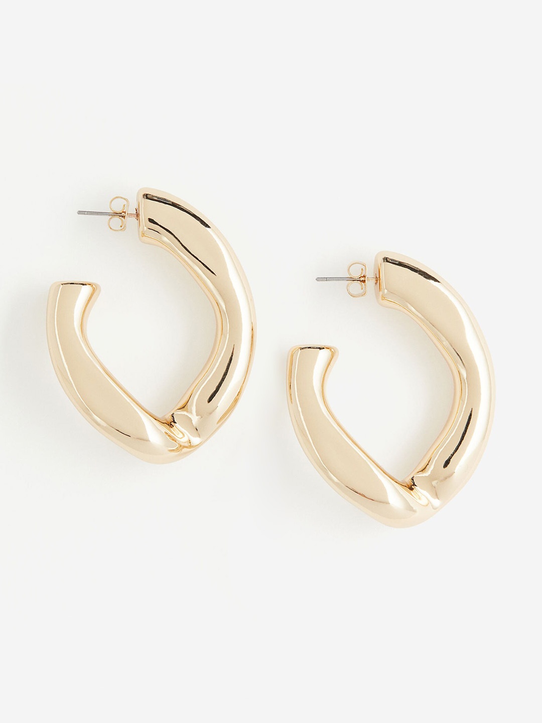 

H&M Twisted Half Hoop Earrings, Gold