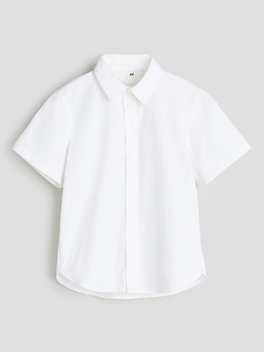 

H&M Boys Short-Sleeved Cotton Shirts, White