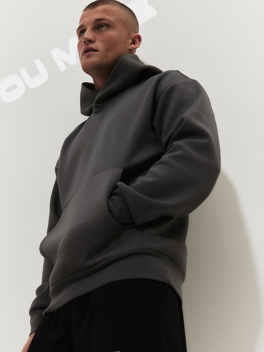 

H&M DryMove Sports Hoodie, Grey