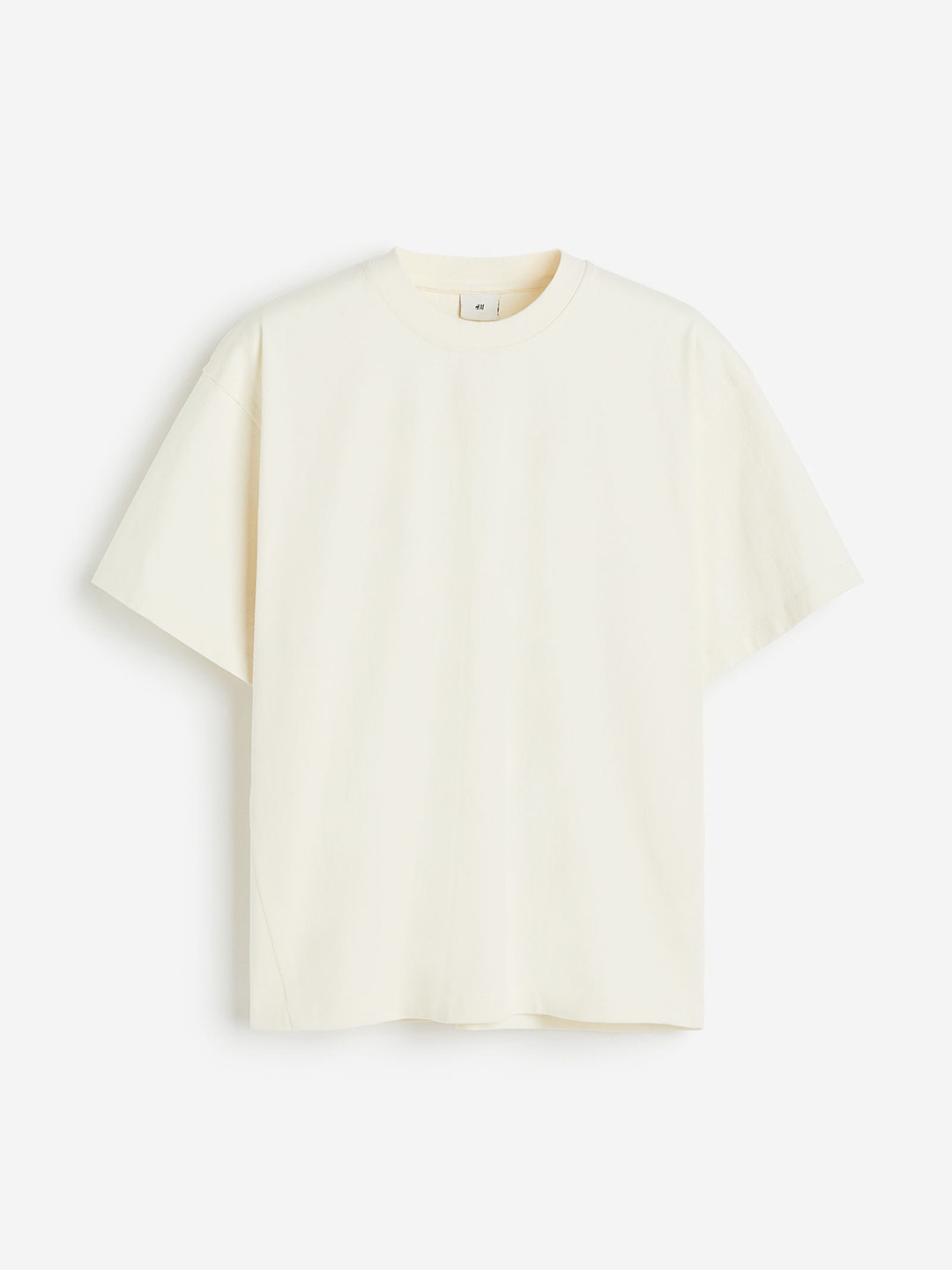 

H&M Men Pure Cotton Loose Fit T-Shirt, White