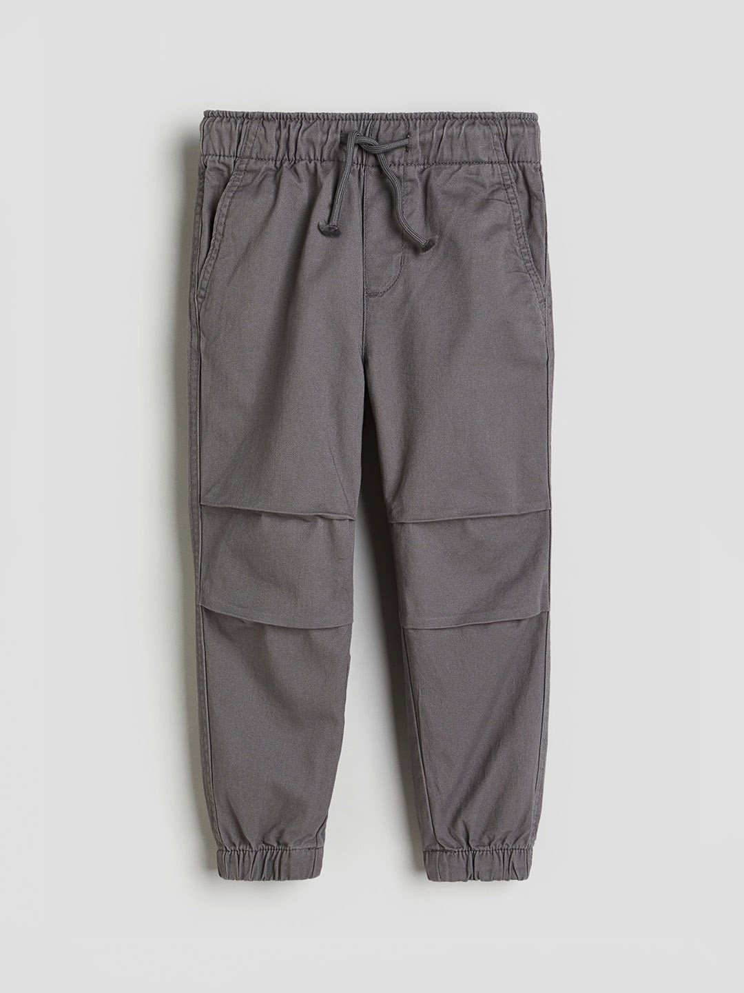 

H&M Boys Cotton Twill Joggers, Grey