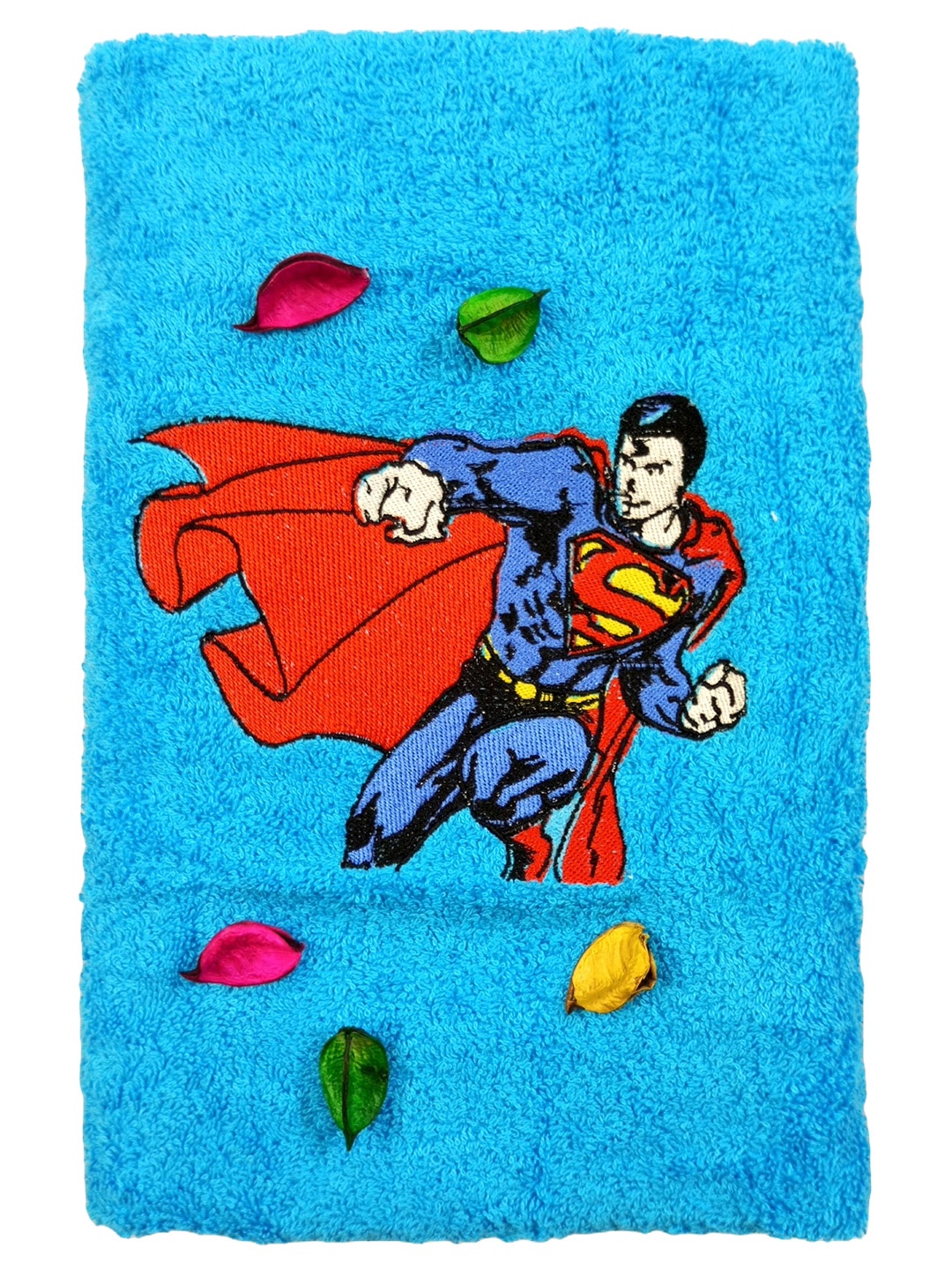 

TurtleLittle Kids Red & Blue Printed 500 GSM Bath Towel