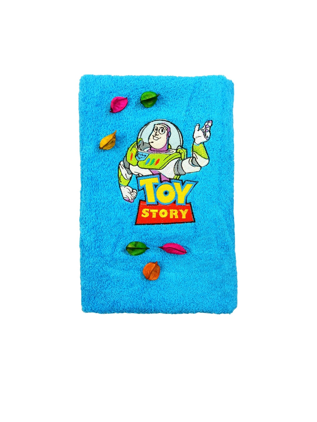 

TurtleLittle Kids Blue & Yellow Printed 500 GSM Bath Towel