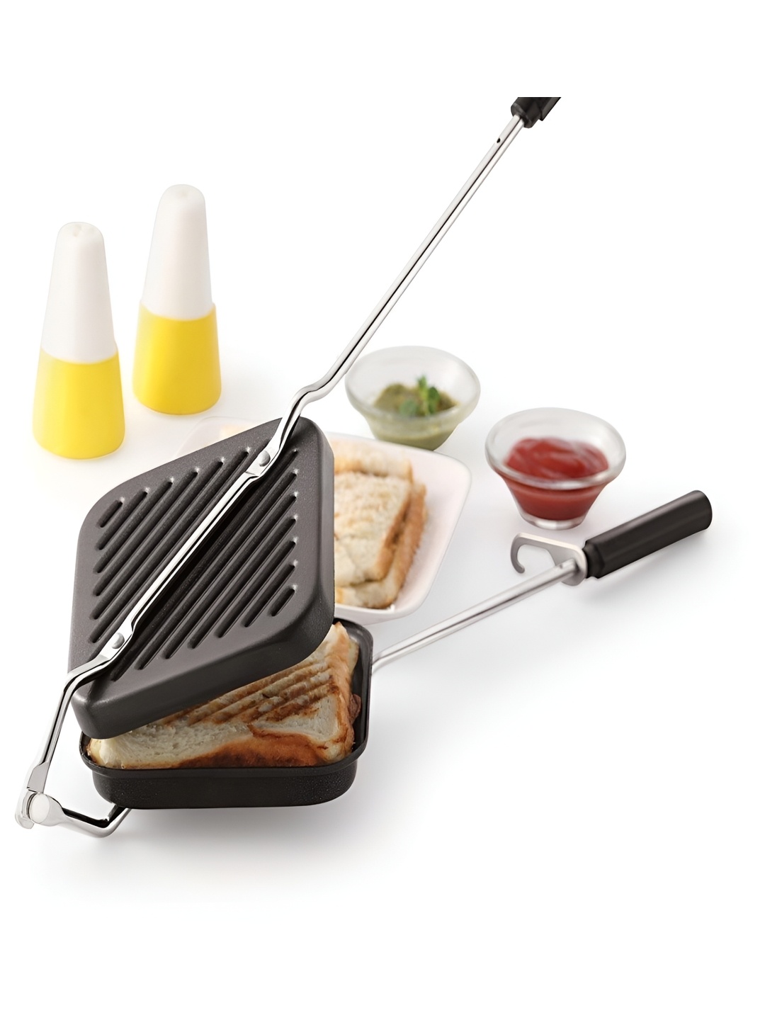 

RBGIIT Black Non-Stick Gas Sandwich Toasters