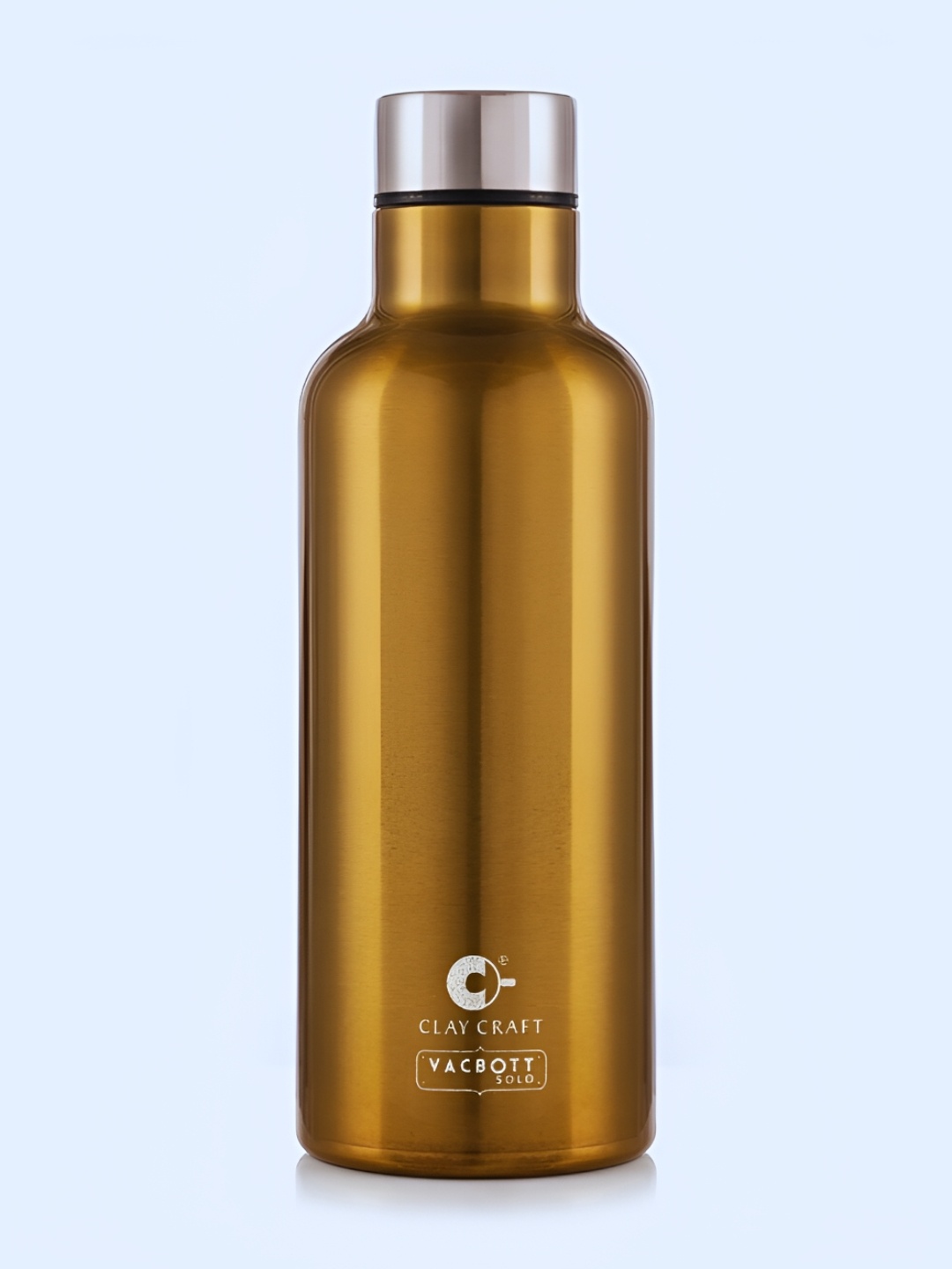 

Clay Craft Vacbott Melissa 1100Ml Single-Wall Stainless Steel BIS Approved Water Bottle, Mustard