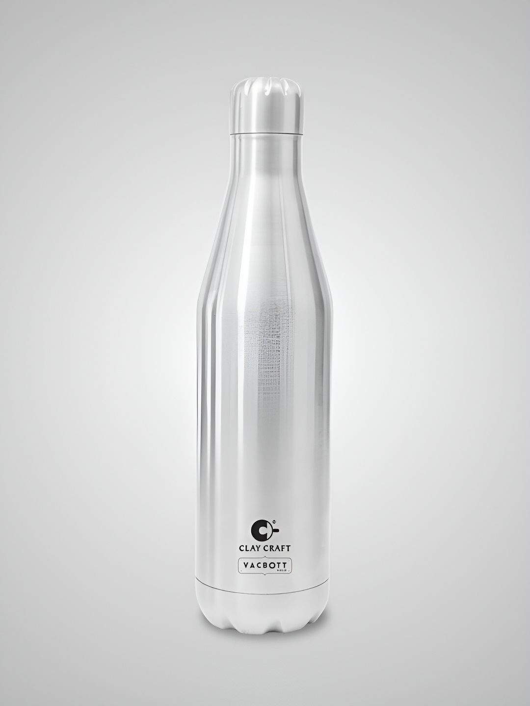 

Clay Craft Vacbott Carbon 1000Ml Single-Wall Stainless Steel BIS Approved Water Bottle, Silver