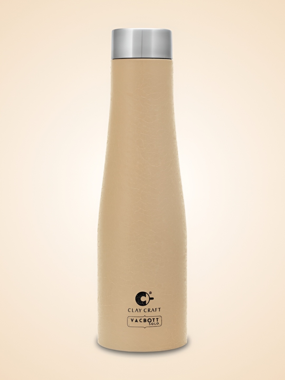 

Clay Craft Vacbott Petra 1000Ml Single-Wall Stainless Steel BIS Approved Water Bottle, Beige