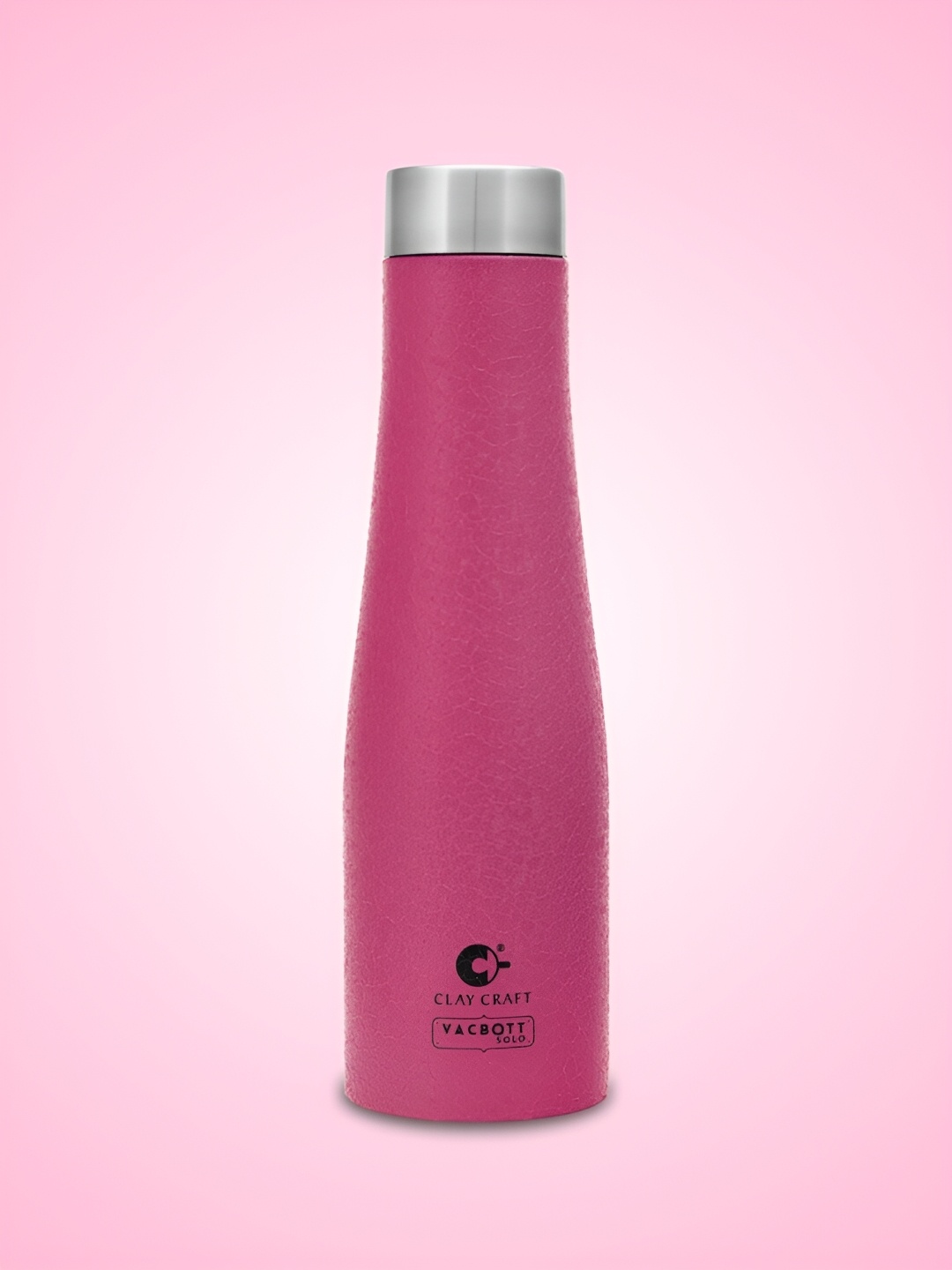 

Clay Craft Vacbott Petra 1000Ml Single-Wall Stainless Steel BIS Approved Water Bottle, Pink