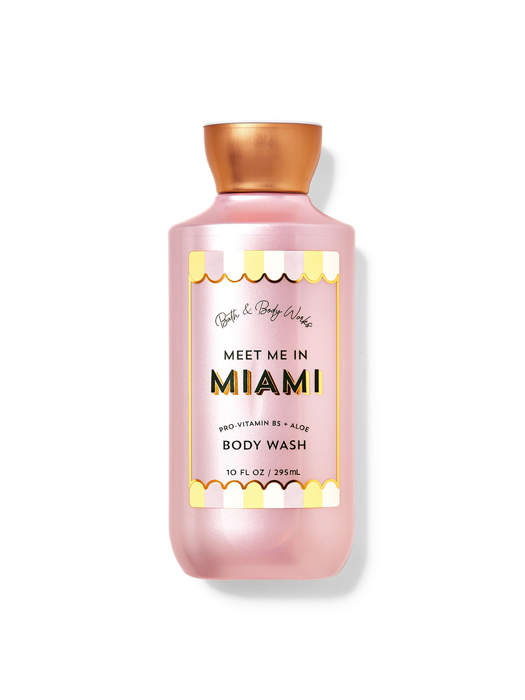 

Bath & Body Works Meet Me In Miami Body Wash with Pro Vitamin B5 & Aloe - 295 ml, Pink