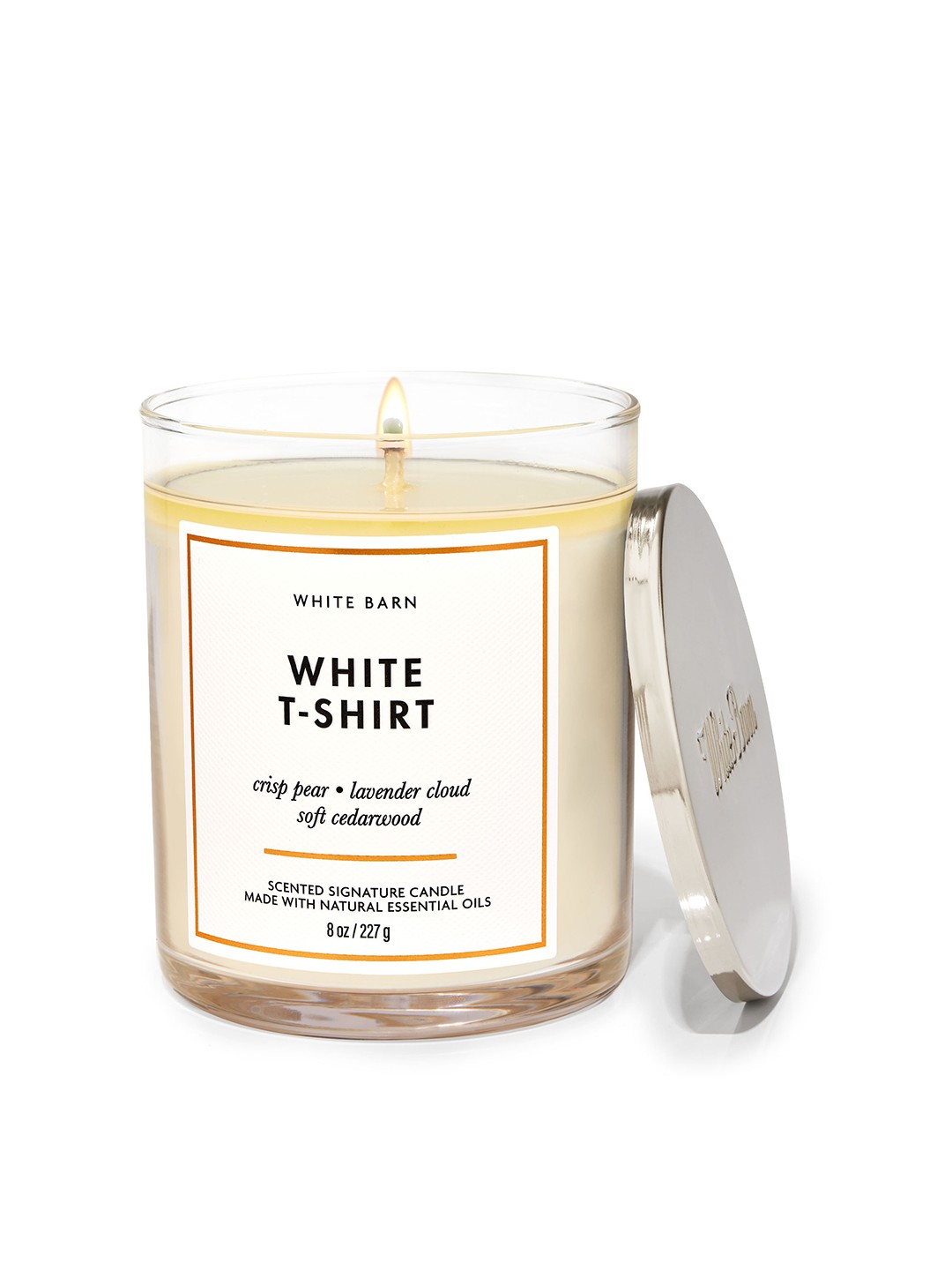 

Bath & Body Works White T-Shirt Signature Single Wick Scented Candle - 227 g