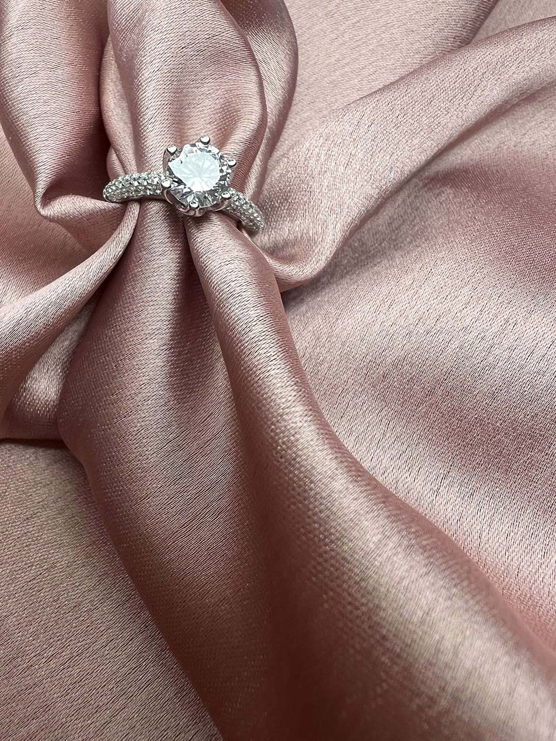 

Arte Jewels 92.5 Sterling Silver Solitaire Ring