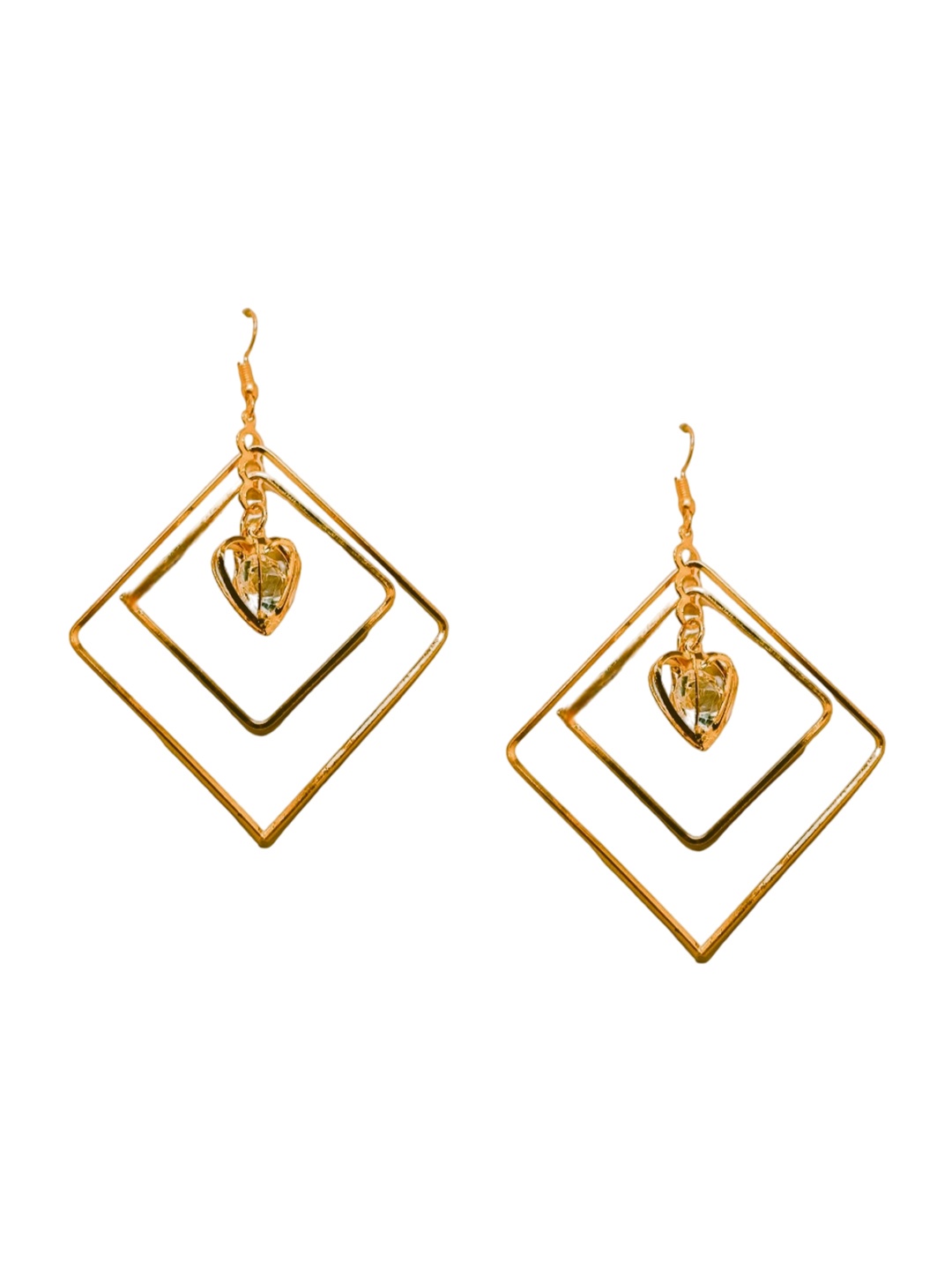 

FEMMIBELLA Gold Plated Drop Earrings